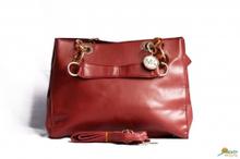 Mk  Leather Bag in Maroon Color with Styles Strap