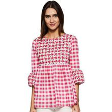 Styleville.in Women's Check Flared top