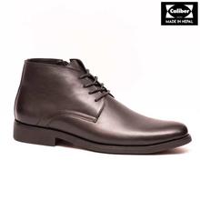 Caliber Shoes Black Lace Up Lifestyle Boots For Men - ( 409 C)