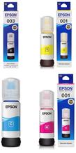 Epson 003 Ink 65ml Black, Cyan, Magenta, Yellow for (L3110, L3150) 4-Color Ink Bottle