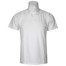 White V-Neck T-Shirt For Men