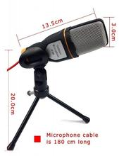 SF-666 Multimedia Studio Wired Condenser Microphone with Tripod Stand