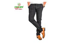 Virjeans Stretchable Cotton Check Black Chinos Pant for Men (VJC 715) 5