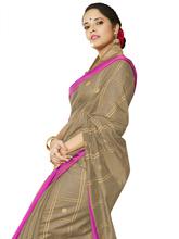 Stylee Lifestyle Beige Banarasi Silk Jacquard Saree - 2322