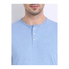 Indian Terrain Solid Regular Fit T-shirt – Blue