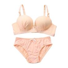 Fashion Women Sexy Bra Set Refreshing Wire Free Bra Brief