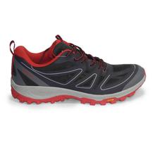 Navy/Red Lace Up Trekking Shoes For Men - KFFF81349