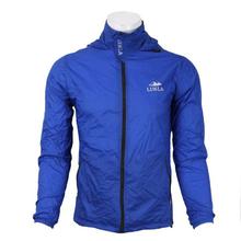 Royal Blue Solid Windcheater For Men