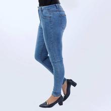 Blue Washed Slim Fit Jeans Pant For Women