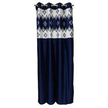 Long Crush Patch In Navy Blue Pendal Design Curtains