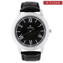 Titan 1735SL02 Karishma Black Dial Analog Watch For Men- Black