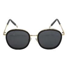 Black Shaded Oval Sunglasses For Women