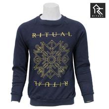 Ritual Velvet Fur Sweatshirt - Navy