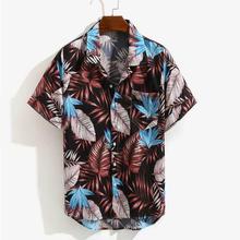 Hawaiian Printed Short sleeve Men's shirt Casual Shirt men