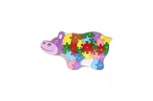 Multicolored Hippo Figured Puzzle For Kids