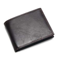 Black Synthetic Leather Bi-Fold Wallet