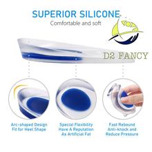 Heel Protection Silicone Gel Insole Cups - 1 Pair