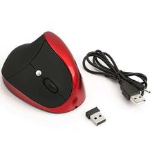 FashionieStore mouse  6D Wireless Ergonomic Design Vertical 2400DPI USB Mice Mouse For Laptop PC BK