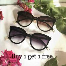 BP Shaded Black Sunglasses For Women (With 1 Free Sunglass)