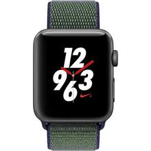 Apple Watch Nike+ Series 3 42mm Smartwatch (GPS + Cellular, Space Gray Aluminum Case, Midnight Fog Midnight Fog Nike Sport Loop)