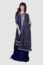 Round neckline zari embroidered kurthi