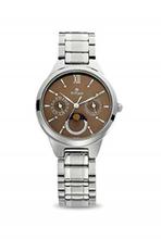 Work-wear Watch with Blue Dial & Brown Leather Strap-1802WL01