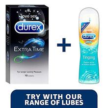 Durex Condoms, Extra Time - 10 Count