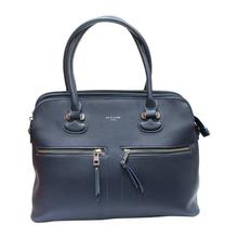 David Jones Blue Textured Handbag For Women