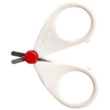 Farlin White/Red Safety Scissors For Babies-BF-160B
