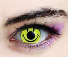 Neo Cosmo Yellow Smiley Crazy Contact Lenses