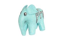 Sapphire Blue Felt Playing Elephant Toy