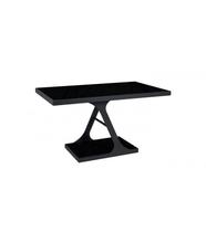 DINING TABLE ASO BLACK BLACK GLASS