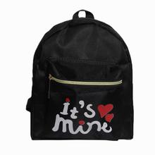 Black Its Mine Mini Backpack for Women