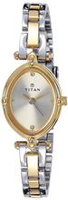 Titan Karishma Analog Champagne Dial Women's Watch 2419BM02