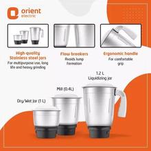 Orient Electric Mixer Grinder Model - MGBL50TG3 500W With 3 Jars