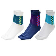 Happy Feet Checked Socks Pack of 3 Pairs[1009]