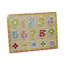 English Numbers With Signs Puzzle Tray For Kids