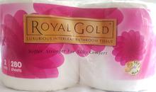 ROYAL GOLD TOILET ROLL 280`S 3 PLY, 2 ROLL