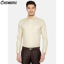 Oxemberg Cream Formal  Slim Fit Shirt For Men