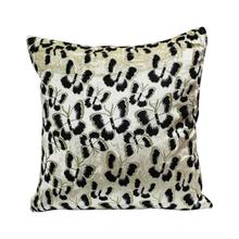 Set Of 5 Pieces Butterfly Printed Cushion Covers - White/Black