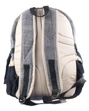 Decon Black Grey Hemp Backpack, Rucksack, Travelpack