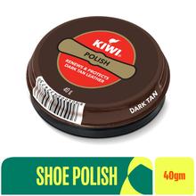 KIWI Paste Shoe Polish Dark Tan 40gm | Renews & Protects Dark Tan Leather