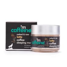 mCaffeine Latte Coffee Sleeping Face Mask with Niacinamide & Hyaluronic Acid for Hydration & Skin Repair(100gm)