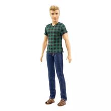 Barbie Multicolored Ken Fashionista Collectible With Green Checkered T-Shirt - DWK44