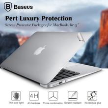 3 PCS BASEUS FOR MACBOOK AIR 11 INCH 4H SURFACE HARDNESS ANTI-SCRATCH SCREEN PROTECTOR PACKAGES PROTECTIVE FILM COVER KIT