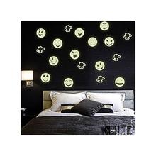 Smiley Face Emoji Wall Sticker Luminous Decals Kids Room Decor