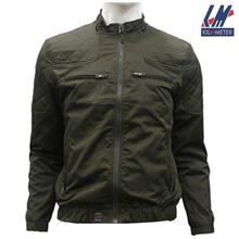 KILOMETER Army Green Solid Multi Pockets Jacket For Men - KM703