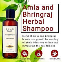 Khadi Mauri Herbals Amla and Bhringraj Herbal Shampoo, 210ml