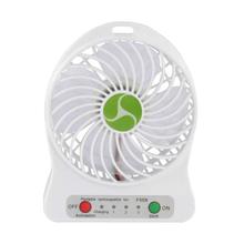 Mini Portable Lithium Battery Rechargeable Fan (White)