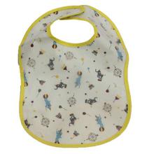 Yellow/Beige Printed Bib For Babies